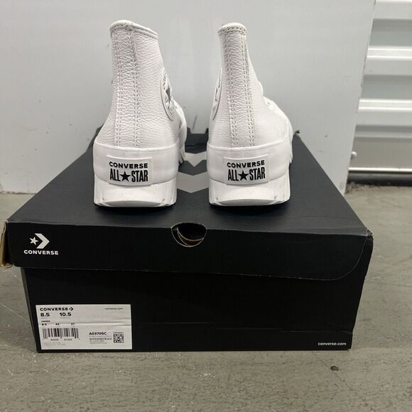 Converse Chuck Taylor All Star Lugged 2.0 Mens 8.5 Womens 10.5 A03705C White - Picture 4 of 7